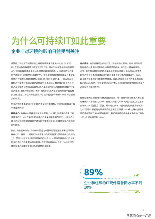 可持续IT 绿色IT革命时机已到